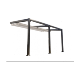 COULEURS DU MONDE - Pergola adossée ANTIGUA - 3 x 4 mètres - Structure seule