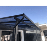 COULEURS DU MONDE - Pergola adossée Stockholm 3.5 x 6 m - Polycarbonate, acier, aluminium – Image 5