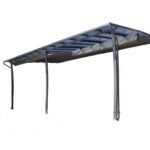 COULEURS DU MONDE - Pergola adossée Stockholm 3.5 x 6 m - Polycarbonate, acier, aluminium