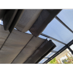 COULEURS DU MONDE - Pergola adossée Stockholm 3.5 x 6 m - Polycarbonate, acier, aluminium – Image 7