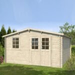 EDEN PARTENAIRE JARDIN Abri de jardin Jasmin XL en bois naturel sans plancher 298 X 398 cm – Image 2