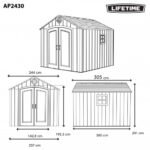 FORESTA - Abri résine PEHD avec plancher 7.44 m² – Image 6