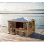 FORESTA - Pool House Blueterm bois THT 12.32 m² + 2 Vantelles + 2 parois comptoir – Image 4