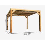 HABRITA - Pergola bois thermo chauffé 10.67 m²