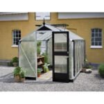 JULIANA - Serre Compact polycarbonate 10mm  8.2 m² - Aluminium naturel