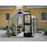 JULIANA - Serre de jardin Compact verre trempé 5 m² - Aluminium naturel – Image 2
