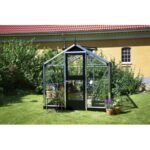 JULIANA - Serre de jardin Compact verre trempé 6.6 m² - Aluminium naturel