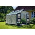 JULIANA - Serre Premium en polycarbonate 10 mm 10.9 m² - Aluminium naturel – Image 2