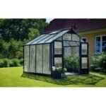 JULIANA - Serre Premium en polycarbonate 10 mm 8.8 m² - Aluminium anthracite – Image 2