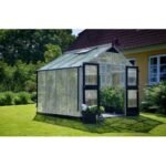 JULIANA - Serre Premium en polycarbonate 10 mm 8.8 m² - Aluminium naturel – Image 2