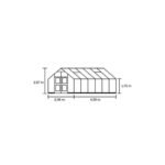 JULIANA - Serre Premium en verre trempé 3 mm 13.0 m² - Aluminium anthracite