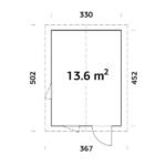 PALMAKO Abri de jardin Ly 13.6 m² Naturel – Image 4