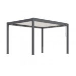 Pergola 3x4M bioclimatique STAR LED manuelle - Grey / Blanc - PROLOISIRS – Image 4