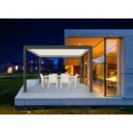 Pergola 3x4M bioclimatique STAR LED manuelle - Grey / Blanc - PROLOISIRS – Image 8