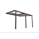 COULEURS DU MONDE - Pergola adossée ATHEZZA 3.5 x 4 m en polycarbonate et aluminium – Image 2