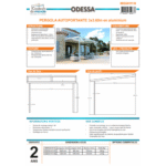 COULEURS DU MONDE - Pergola adossée ODESSA coloris blanc - Aluminium - 3 x 3.60 m – Image 6