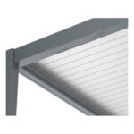 OCEO - Pergola autoportée bioclimatique ZEPHIR motorisée - 3x4 m - Alu / Lames - Grey – Image 6