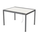 PROLOISIRS - Pergola bioclimatique autoportante ERIS - 3x3 mètres - Aluminium - Grey