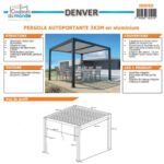 COULEURS DU MONDE - Pergola bioclimatique autoportante DENVER 3 x 3 m