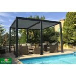 COULEURS DU MONDE - Pergola bioclimatique autoportante GAÏA - 3 x 4 m – Image 5