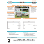 COULEURS DU MONDE - Pergola MAÏA 3x3 m - Autoportante bioclimatique – Image 4