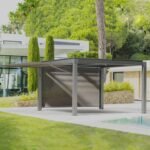 HESPERIDE - Pergola MAJAE Bioclimatique en aluminium Anthracite 3.60 x 3.60 m