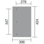 Pergola WEKA 671 adossée de 13 m² traitée autoclave