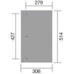 Pergola WEKA 671 adossée de 15.7 m² traitée autoclave