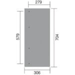 Pergola WEKA 671 adossée de 21.5 m² traitée autoclave