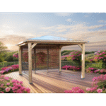 FORESTA - Pool House Blueterm bois THT de 12.32 m² avec vantelles montage à domicile inclus – Image 5