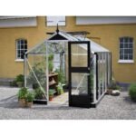 JULIANA - Serre de jardin Compact verre trempé 8.2 m² - Aluminium naturel – Image 2