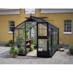 JULIANA - Serre de jardin Compact verre trempé 6.6 m² - Aluminium anthracite – Image 2