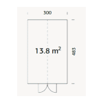 PALMAKO Serre de jardin Emilia 13.8 m² en bois traité autoclave et verre trempé 4 mm – Image 4
