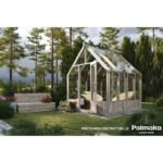 PALMAKO Serre de jardin Emilia 5.8 m² en bois traité autoclave et verre trempé 4 mm – Image 6