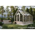 PALMAKO Serre de jardin Emilia 8.7 m² en bois traité autoclave et verre trempé 4 mm – Image 4