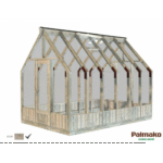 PALMAKO Serre de jardin Emilia 8.7 m² en bois traité autoclave et verre trempé 4 mm – Image 2