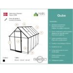 HALLS - Serre de jardin Qube 5.1 m² verre trempé de 3 mm – Image 23