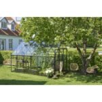 HALLS - Serre de jardin Qube 9.9 m² verre trempé de 3 mm