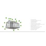 ACD - Serre R306 13.6 m² en verre trempé sécurit - Aluminium naturel