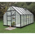 HALLS - Serre de jardin Universal 9.9 m² polycarbonate 6 mm - Noir – Image 2