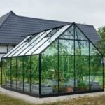 HALLS - Serre de jardin Universal 9.9 m² en verre 3 mm - Noir – Image 4