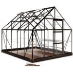 HALLS - Serre de jardin Universal 9.9 m² en verre 3 mm - Noir – Image 7