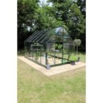 HALLS - Serre de jardin Universal 9.9 m² en verre 3 mm - Vert