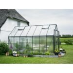 HALLS - Serre de jardin Magnum 11.5 m² en polycarbonate 6 mm - Vert – Image 2