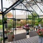 HALLS - Orangerie Garden Room 12.9 m² verre trempé 3 mm - Noir
