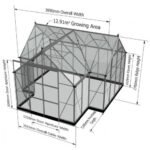 HALLS - Orangerie Garden Room 12.9 m² verre trempé 3 mm - Vert – Image 14