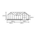 HALLS - Orangerie Garden Room 12.9 m² verre trempé 3 mm - Vert – Image 17