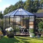 HALLS - Serre véranda Atrium 9 m² en verre trempé 3 mm - Noir – Image 2