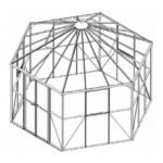 HALLS - Serre véranda Atrium 9 m² en verre trempé 3 mm - Noir – Image 11