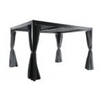 CREADOR - Tonnelle avec lames pivotantes KIOSKO - 3 X 3.60 m - Anthracite